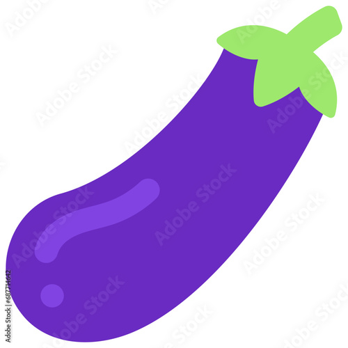 Aubergine Fruit Icon
