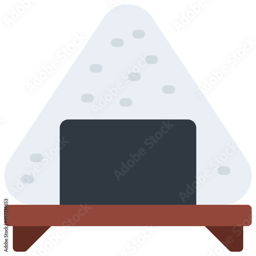 Japanese Onigiri Food Icon