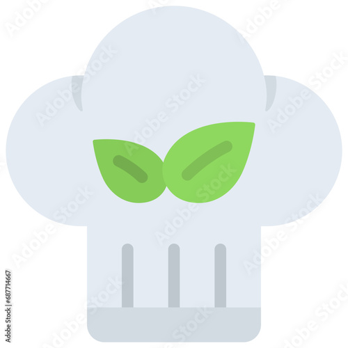 Vegetarian Chefs Hat Icon