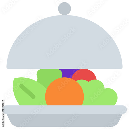 Vegetarian Meal Dish Icon