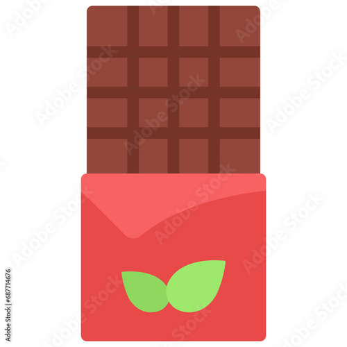 Vegetarian Chocolate Bar Icon