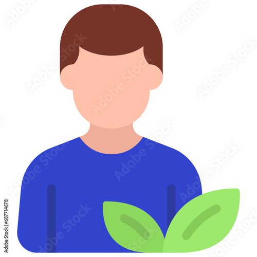 Male Vegetarian Avatar Icon