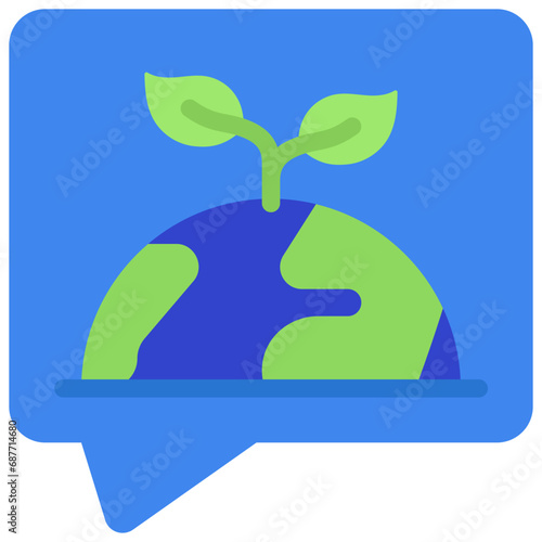 Vegetarian Day Message Icon