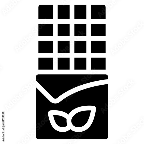 Vegetarian Chocolate Bar Icon