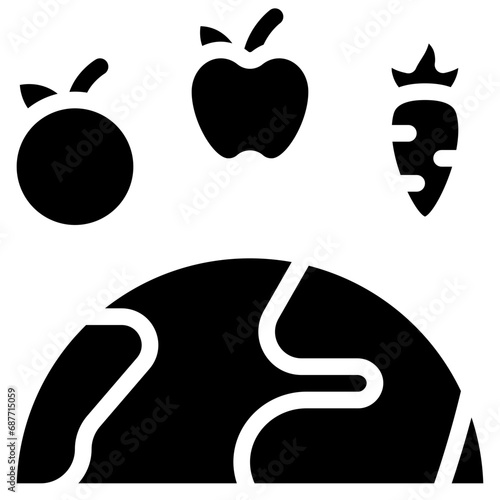 Vegetables Around World Icon