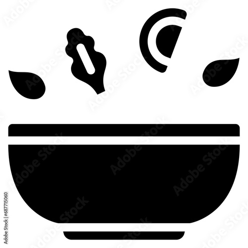 Salad Bowl Mixing Icon