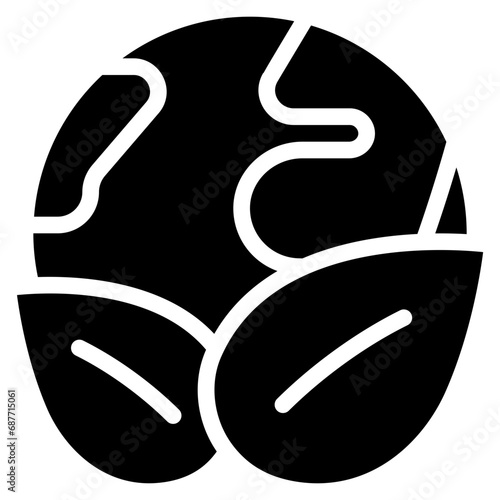 Green Leaves World Icon