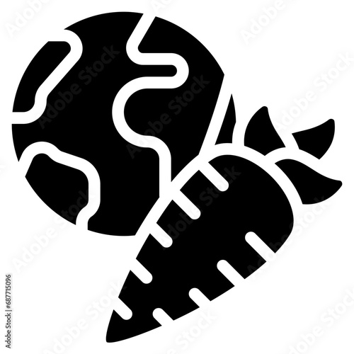 Carrot On World Icon