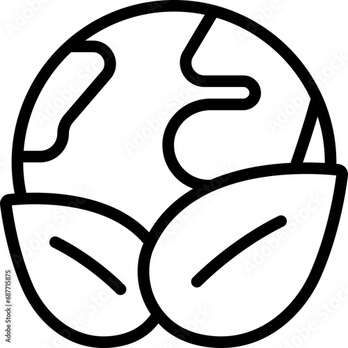 Green Leaves World Icon