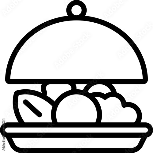 Vegetarian Meal Dish Icon