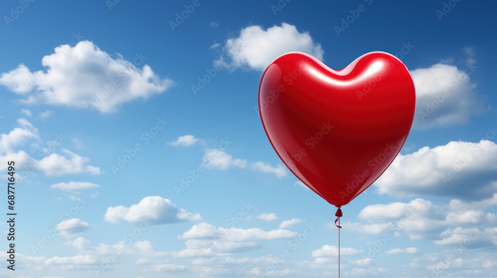 A heart shaped ballons UHD wallpaper