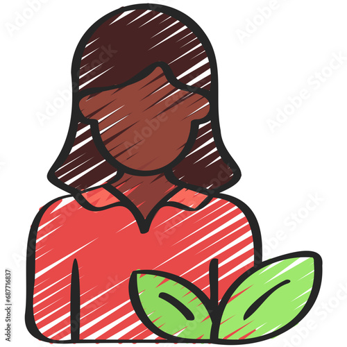 Female Vegetarian Avatar Icon