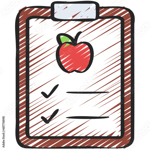 Fruit On Checklist Icon