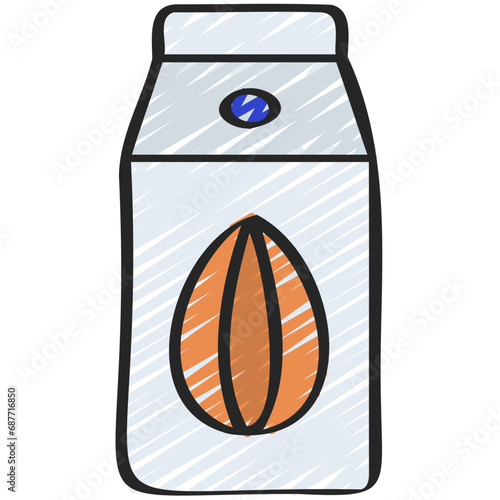 Almond Milk Icon