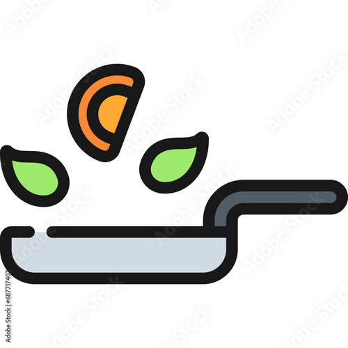 Healthy Frying Pan Icon