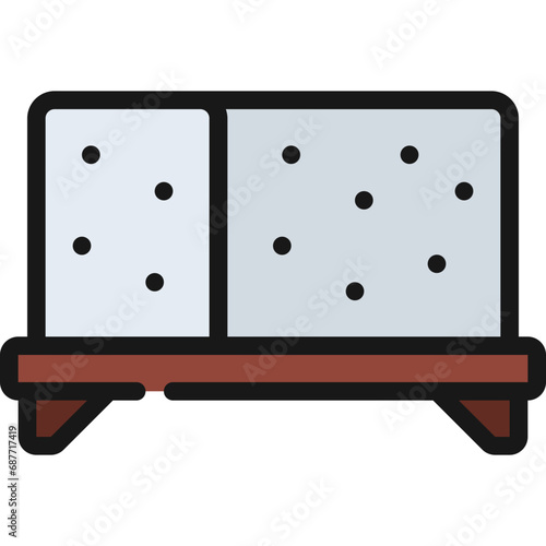 Tofu On Tray Icon