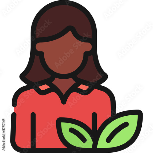 Female Vegetarian Avatar Icon