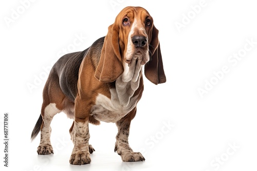 Fotografie, Tablou Realistic basset hound clipart