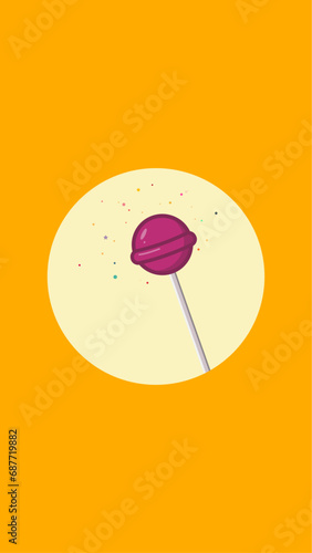 illustration of an lolipop