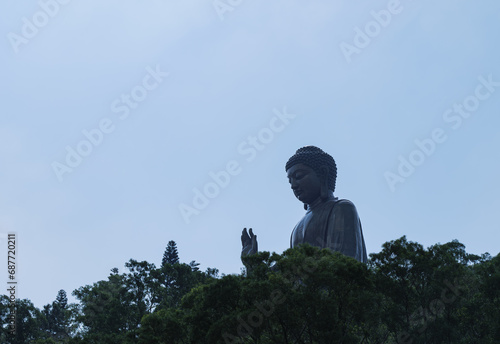 Big buddha statue , Tian Tan, Lantau island Hongkong