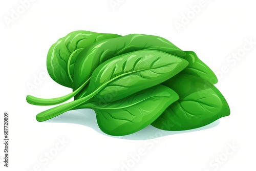 Spinach icon on white background