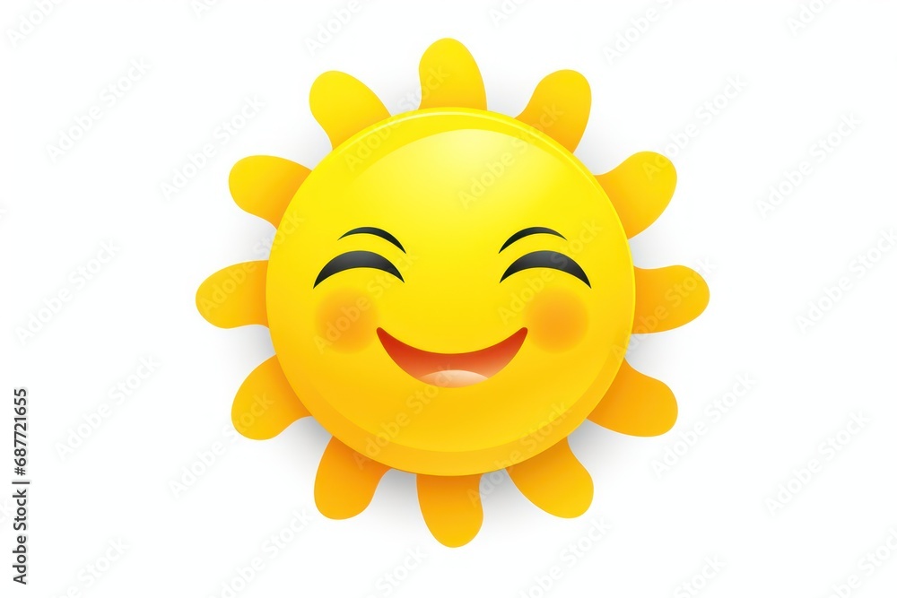 Sunshine icon on white background