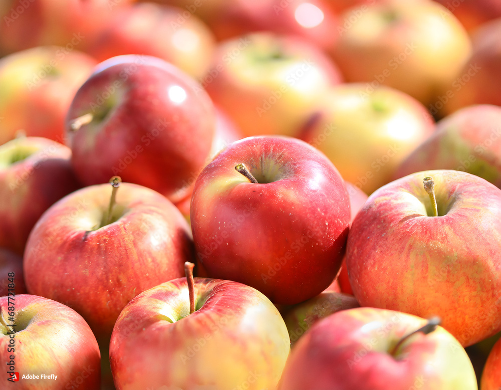 Full frame shot of apples Full frame shot of apples