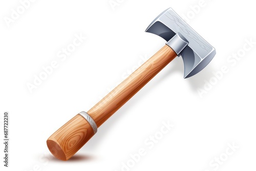 Tack hammer icon on white background