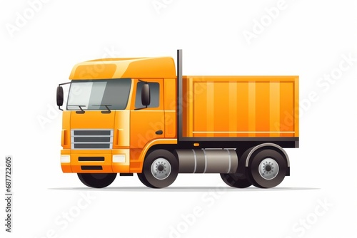Truck icon on white background 