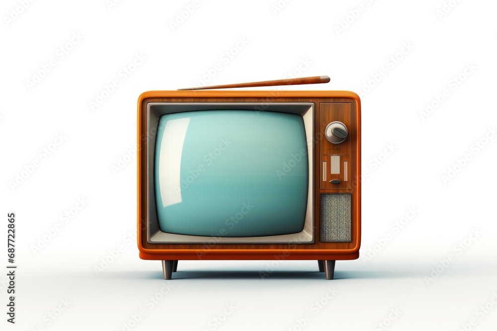Television icon on white background 