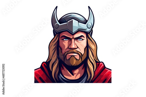 Thor icon on white background 