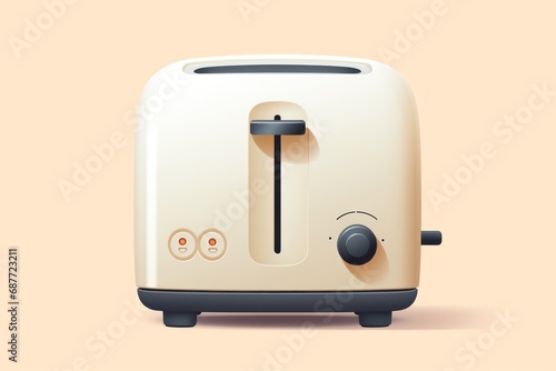 Toaster icon on white background 