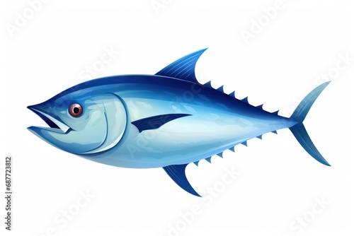 Tuna icon on white background 