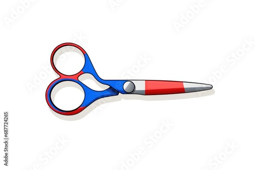 Utility scissors icon on white background