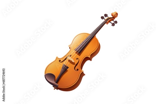 Violin icon on white background