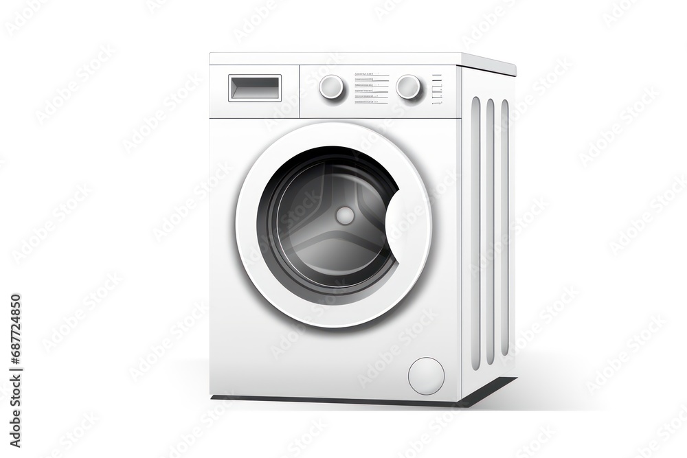 Washing machine icon on white background 