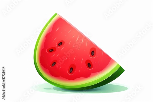 Watermelon icon on white background 