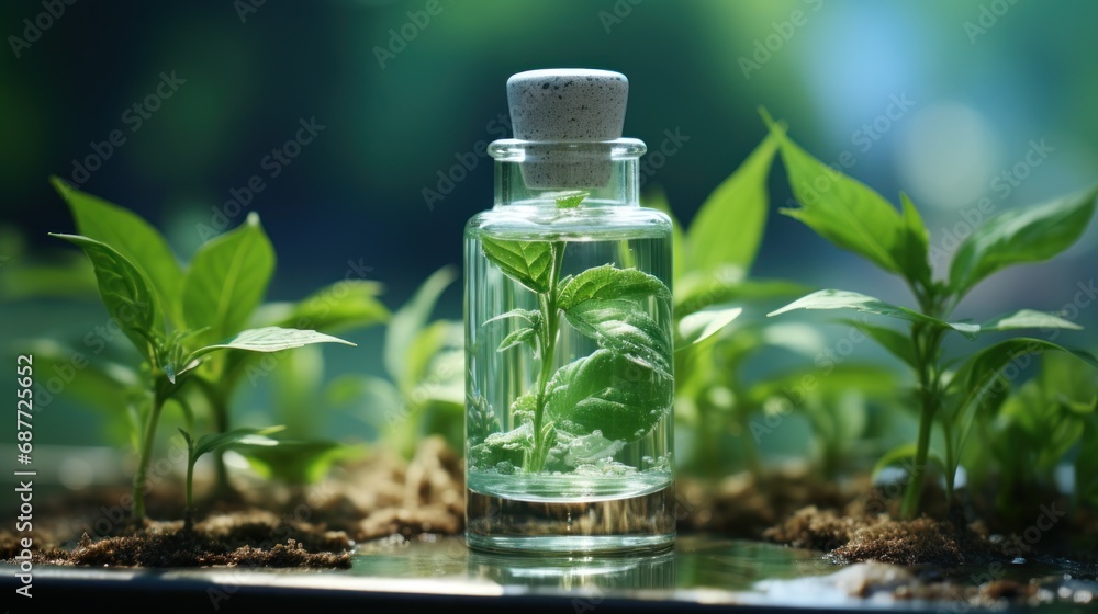 Green leaves in bottal UHD wallpaper Green leaves in bottal UHD wallpaper