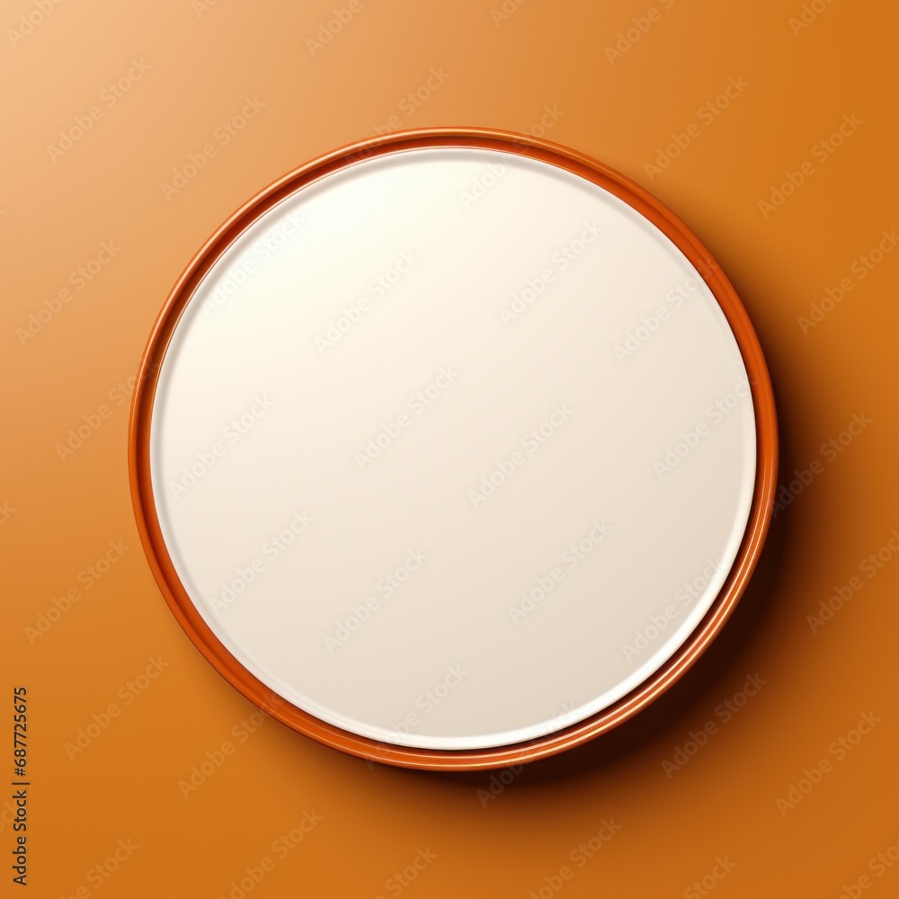 Light orange empty round paper UHD wallpaper Light orange empty round paper UHD wallpaper