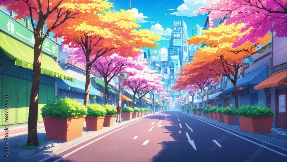 Obraz premium Anime Background/Wallpaper
