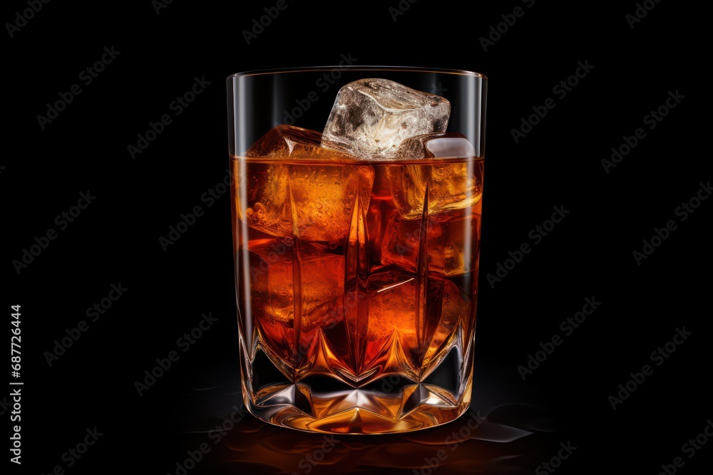 Whiskey Coke icon on white background 