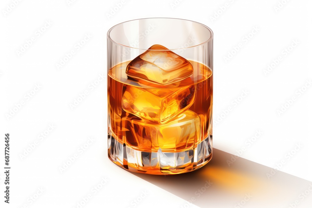 Whiskey Ginger icon on white background 