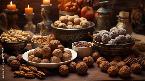 nuts and dried fruits photo
