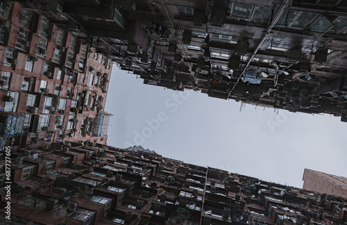 Photography Hongkong China 11.9.2023. Hongkong Kowloon streets and buildings