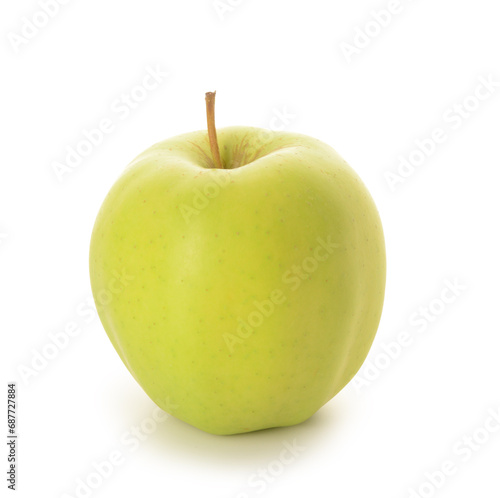 Ripe apple isolated on white background