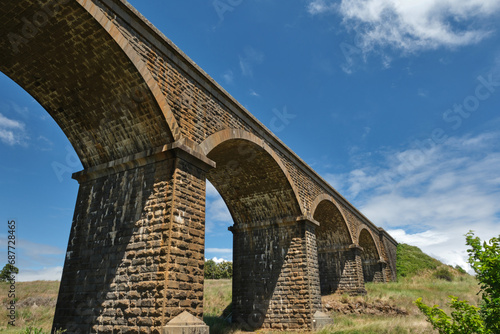 The Malmsbury Viaduct is a large brick and stone masonry arch bridge over the Coliban River at Malmsbury on the Bendigo Railway in Victoria Australia.