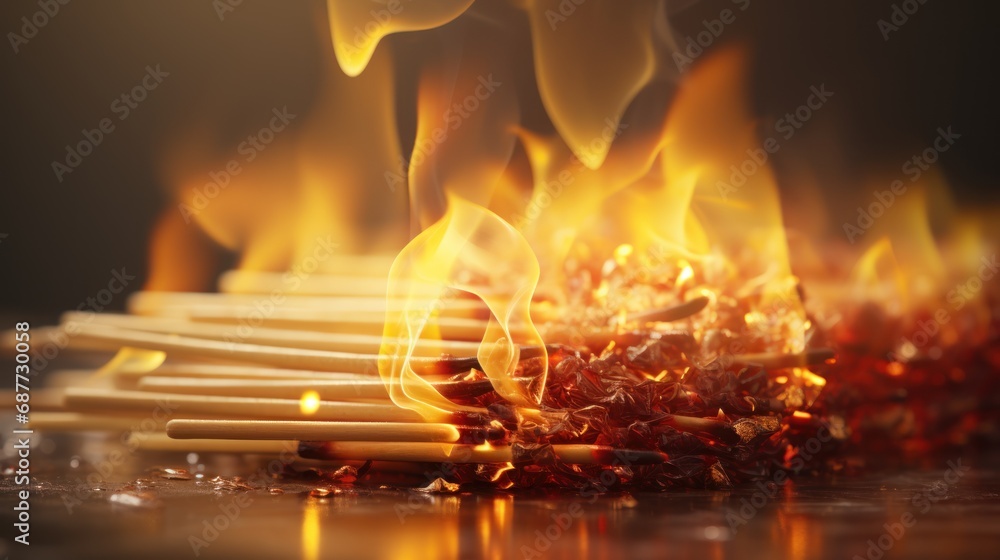 Matchsticks is on fire UHD wallpaper Matchsticks is on fire UHD wallpaper