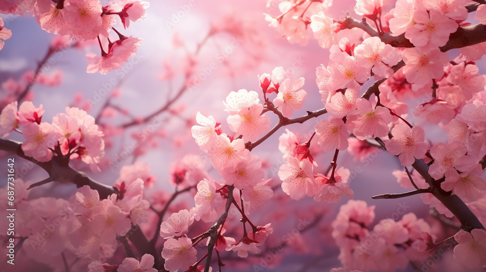 Obraz premium pink cherry blossom