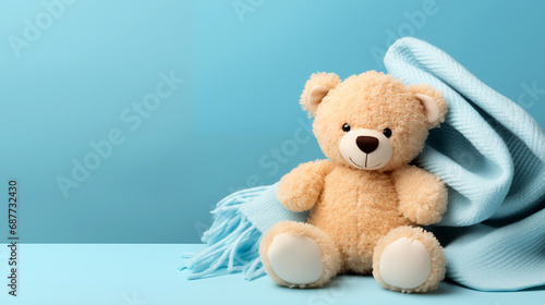cute teddy bear with towel  © Rivet Render