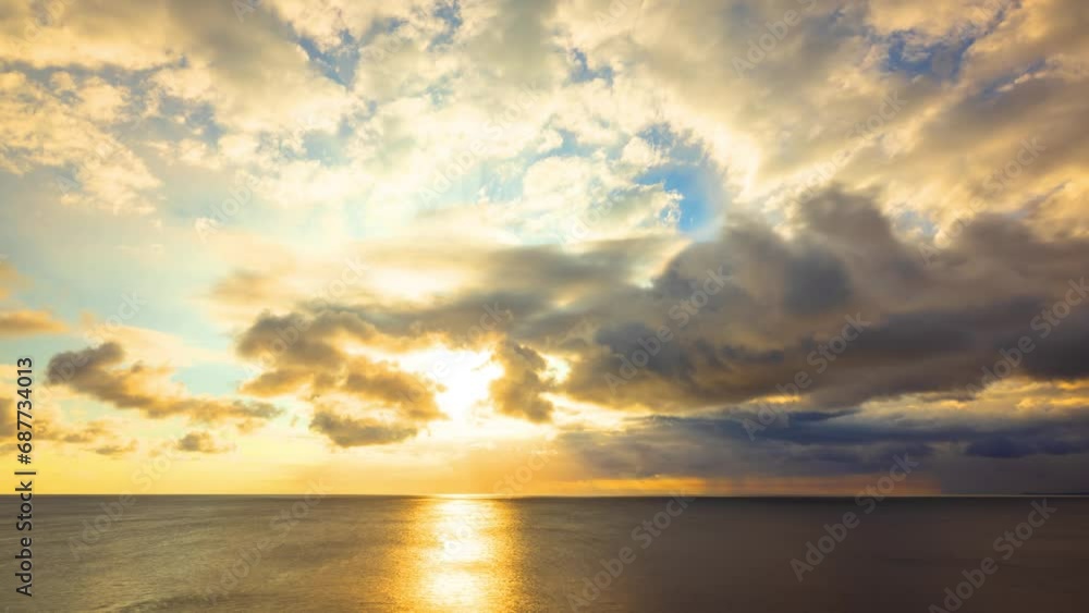 Time lapse of beautiful sunset clouds over the ocean on the Big Island of Hawaii. Time lapse of beautiful sunset clouds over the ocean on the Big Island of Hawaii.
